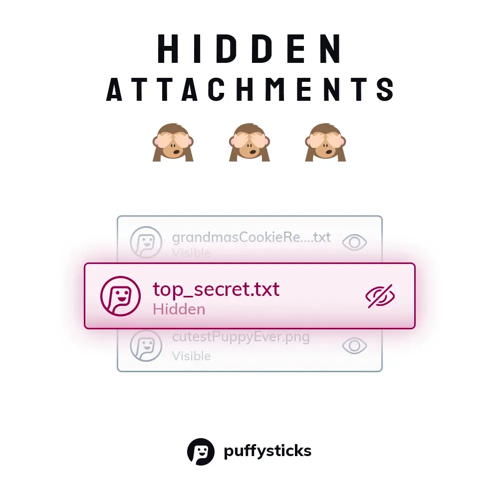 Hidden attachments