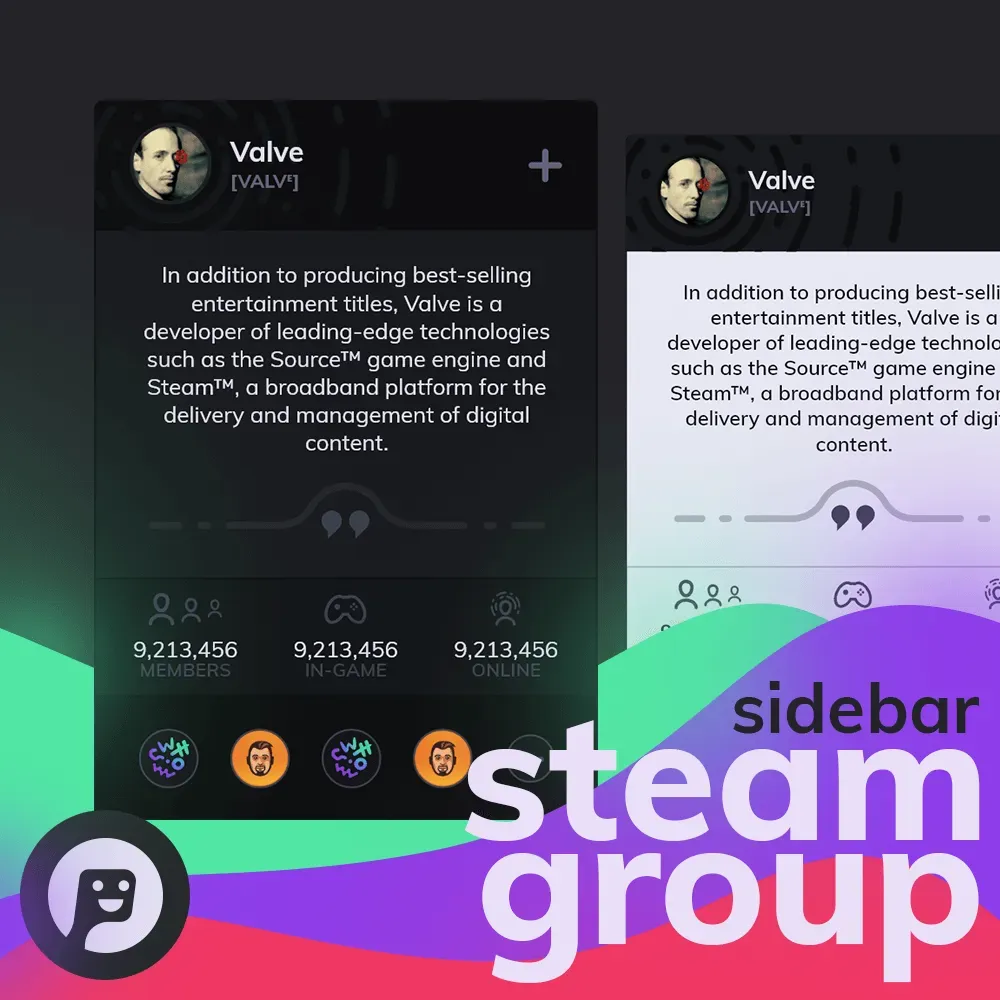 Sidebar steam group